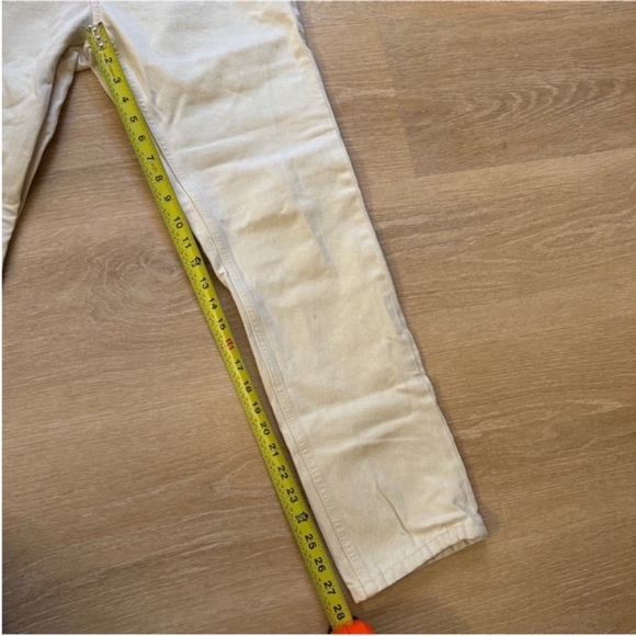 Re/Done White Blanca Ecru Rainbow Jeans - Picture 7 of 10